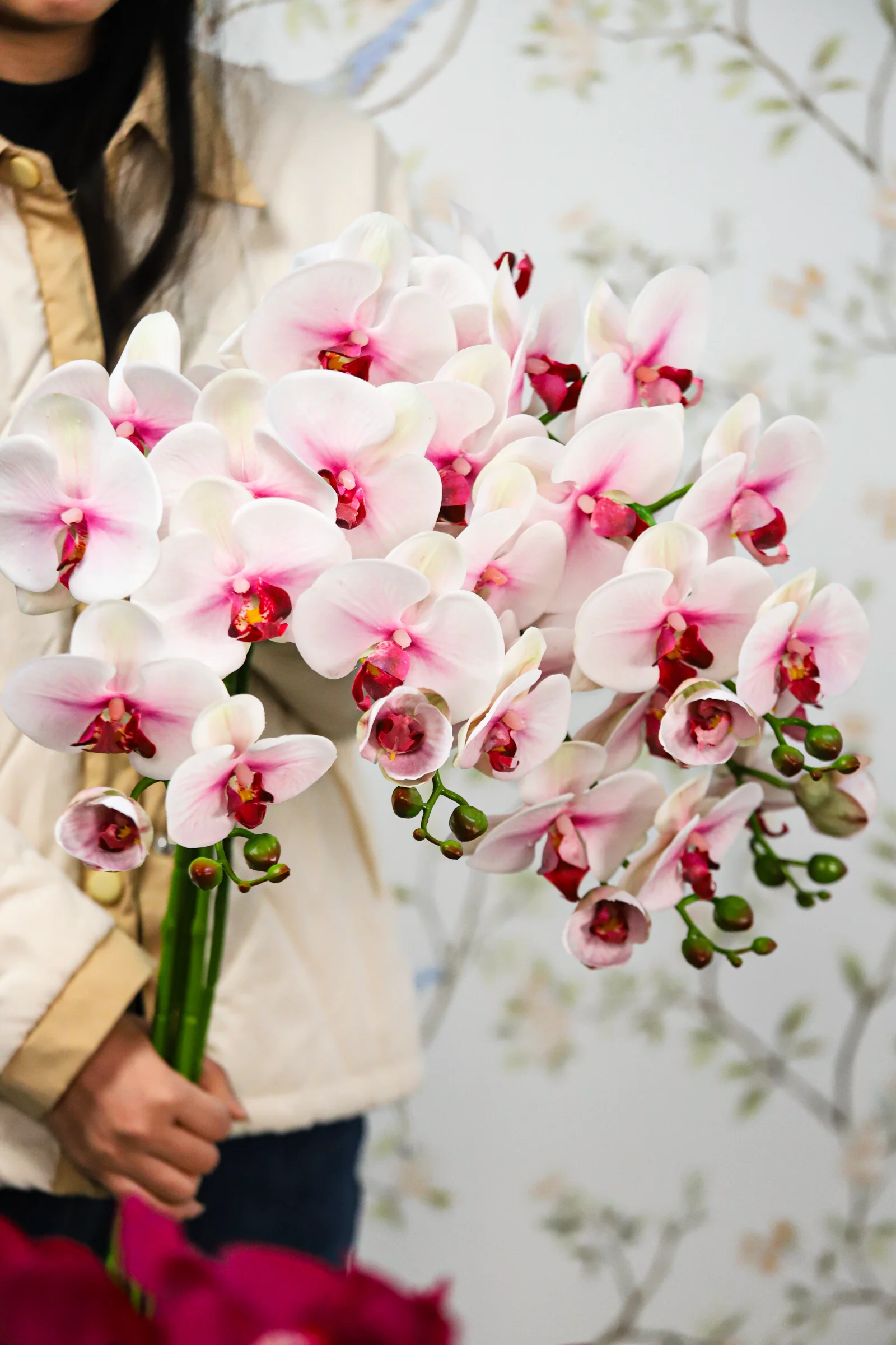 PU Faux Phalaenopsis Orchid - China Artificial Flower Factory