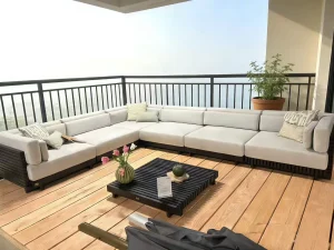Outdoor furniture for open balconies