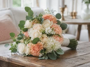 Real touch and silk bridal bouquet