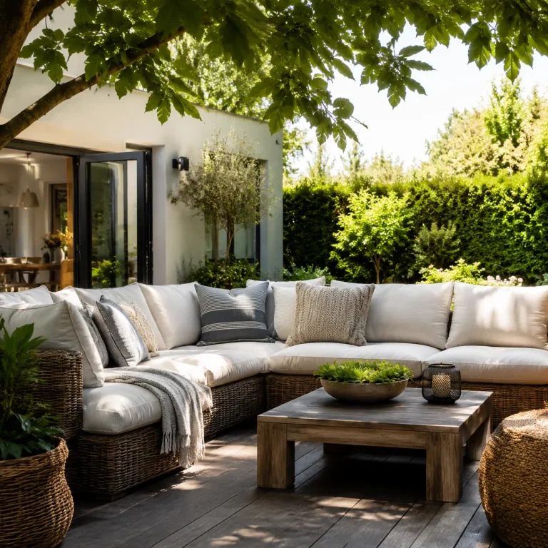 Stylish backyard outdoor sofa