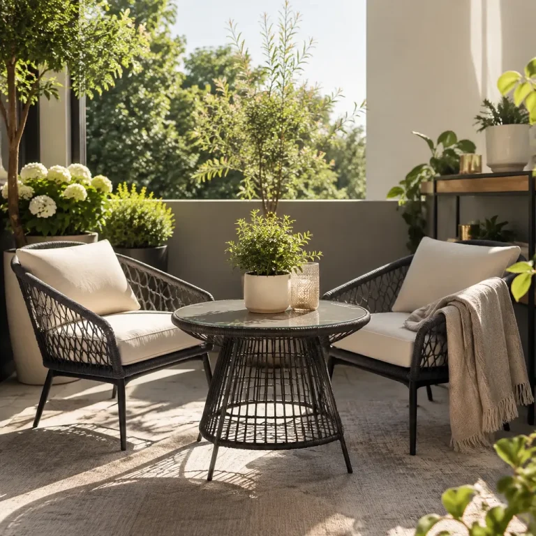 compact patio furniture set