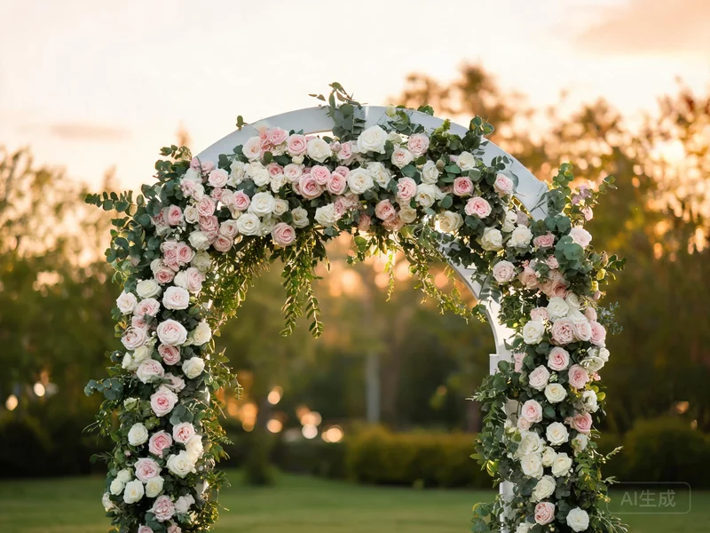 Wedding Floral Decor - Ceremony Arch and Backdrop