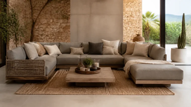 modern rustic modular patio furniture sets