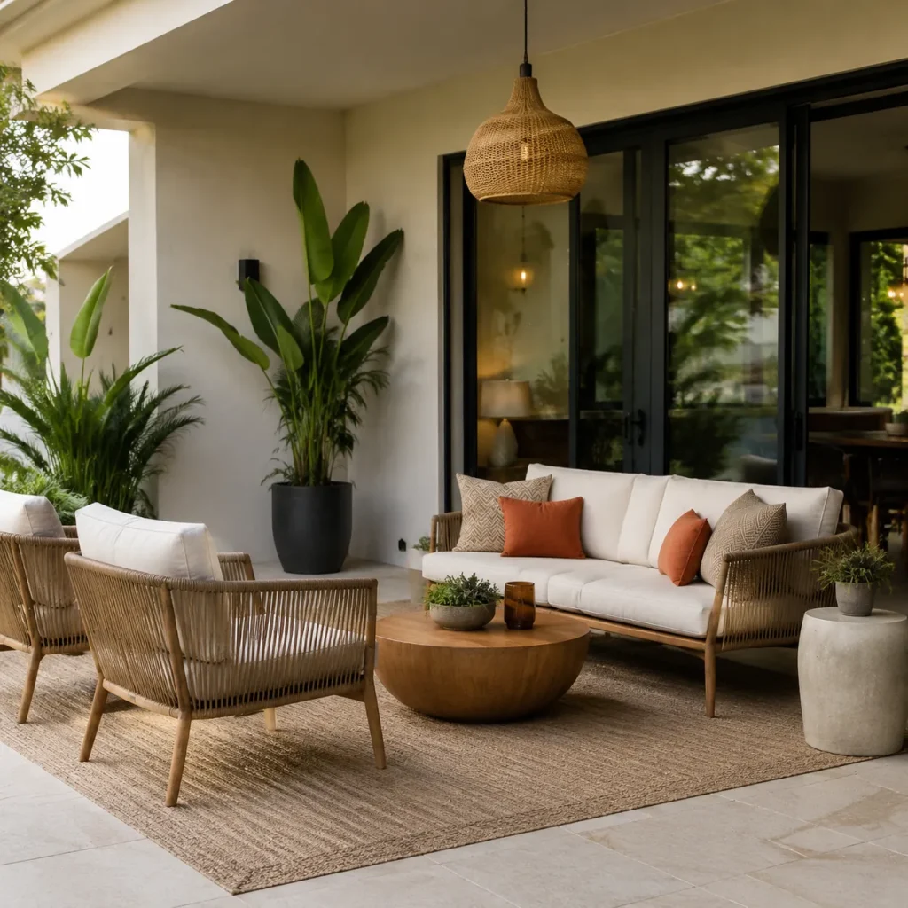 modern outdoor patio furniture set