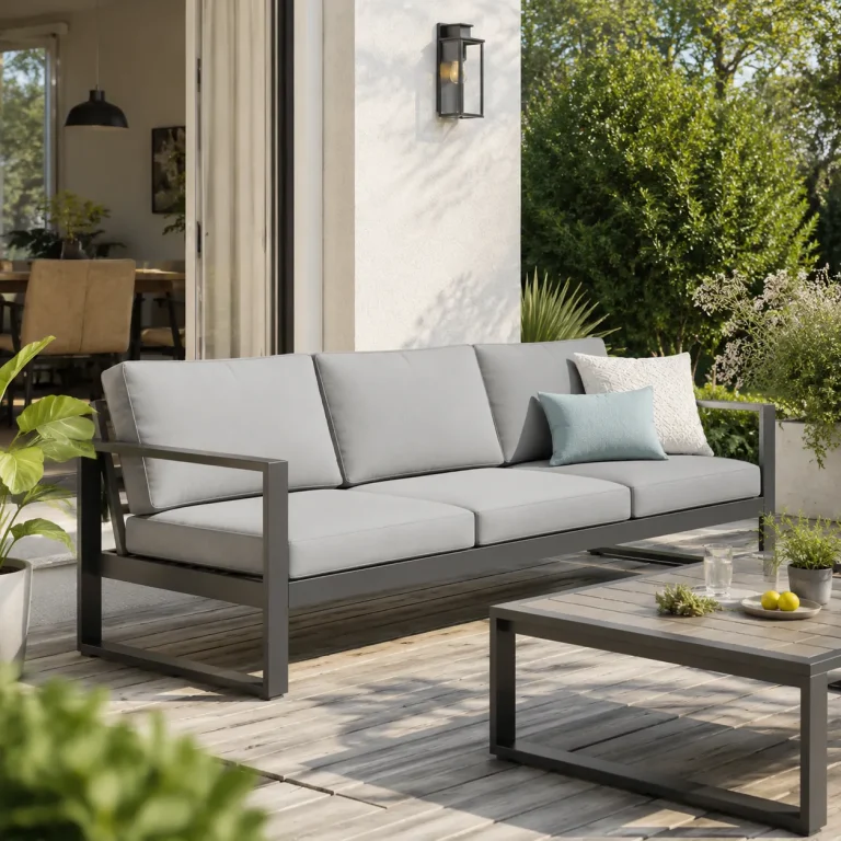 rustproof aluminum outdoor sofa