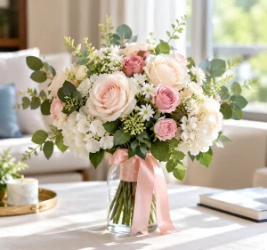 Artificial wedding flower arrangement