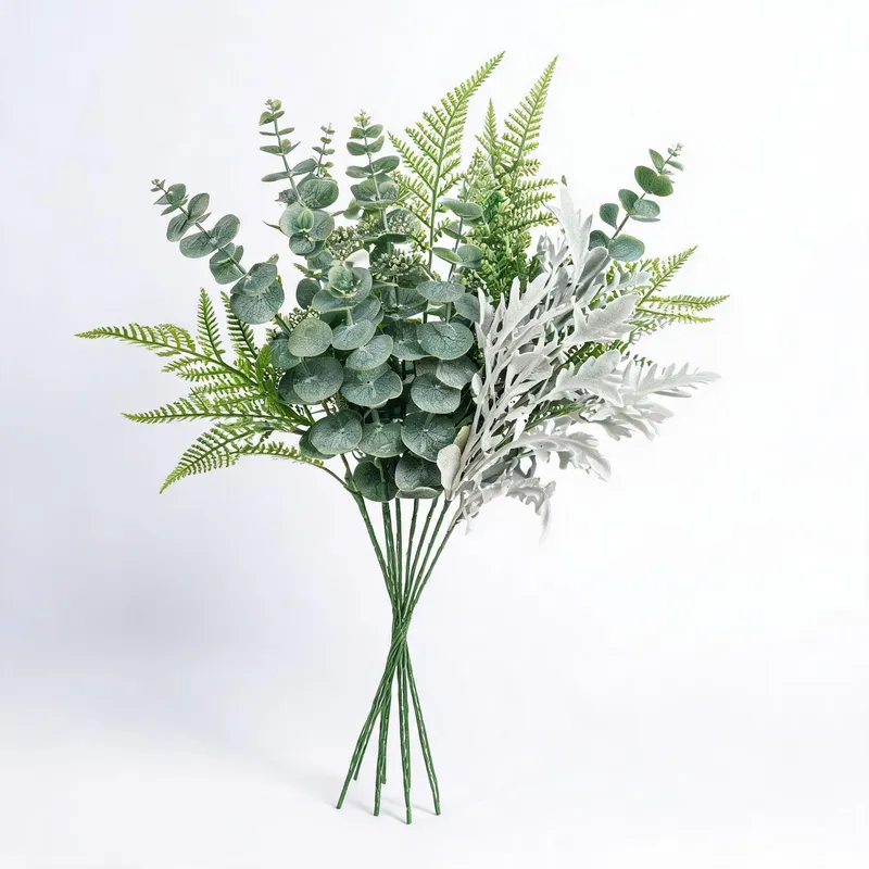 Artificial eucalyptus and greenery stems