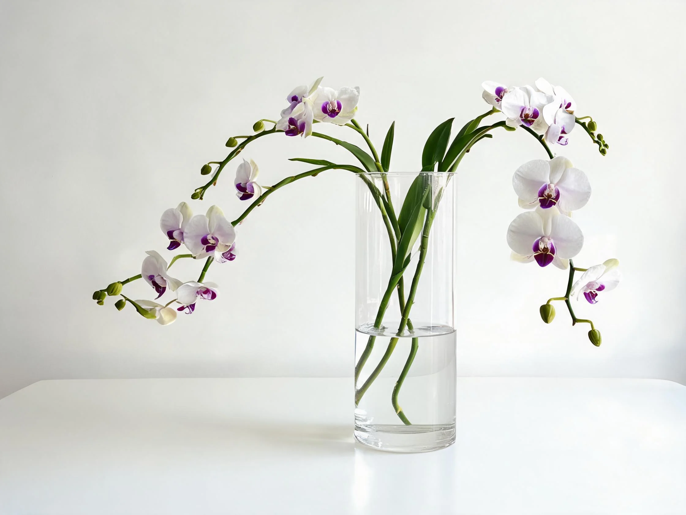 Artificial phalaenopsis orchid spray stems