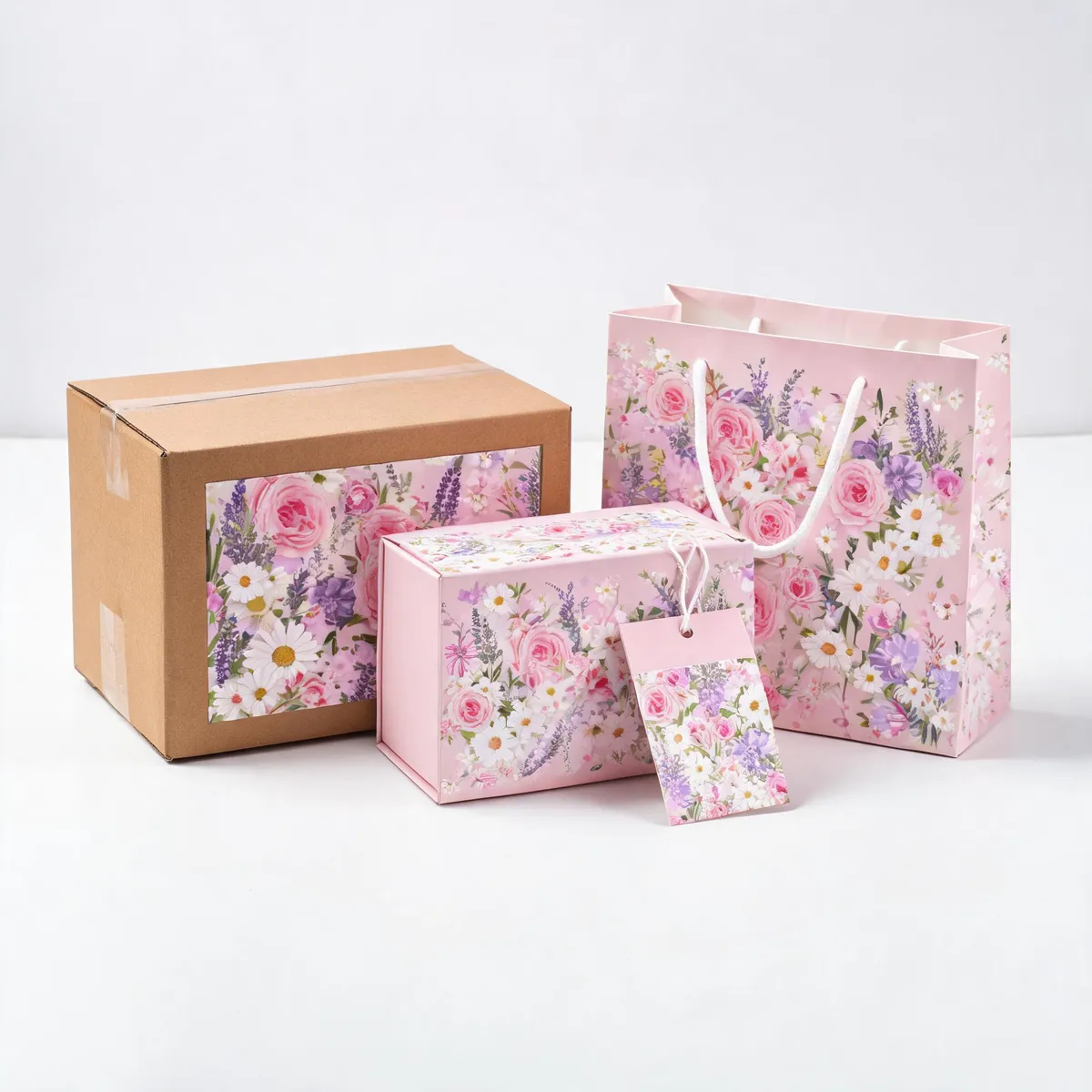 Custom packaging design for artificial flowers