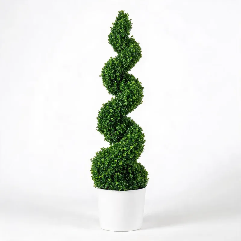 Artificial spiral topiary tree 4ft UV-resistant